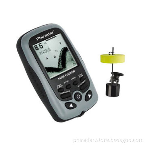 16-level Gray-scale Portable Fish Finder with 3 to 99ft Depth Alarm